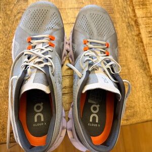 On Cloud X Women’s Shoes - Gray and Orange